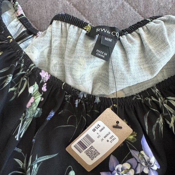 Off-the-Shoulder Long-Sleeve Blouse - NWT - Picture 5 of 8